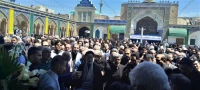 پیکر علی اصغر قادری پناه در حرم عبدالعظیم حسنی آرام گرفت