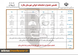شهرستان ملارد میزبان نخستین جشنواره نمایشنامه خوانی فجر می‌شود