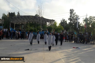 اجرا در یادمان شهدای کمنام شهرستان قرچک