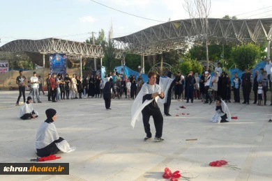 اجرا در یادمان شهدای کمنام شهرستان قرچک