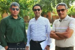 هومن رهنمون، مهدی اکبری زاد و مهدی کیهور بازبینان جشنواره تئاتر استان تهران