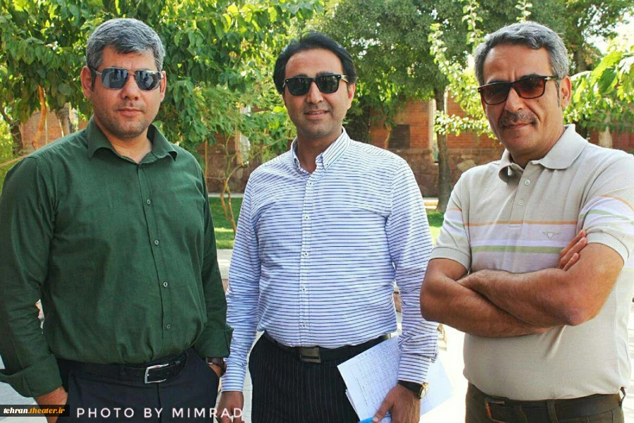 هومن رهنمون، مهدی اکبری زاد و مهدی کیهور بازبینان جشنواره تئاتر استان تهران