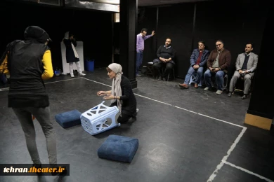 بازدید از روند تمرین نمایش «پرسه در مه »به کارگردانی اسماعیل فیروزی