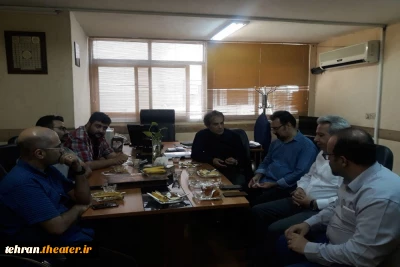 جلسه اعضا هیات رییسه انجمن هنرهای نمایشی استان با رییس اداره فرهنگ و ارشاد اسلامی شمیرانات