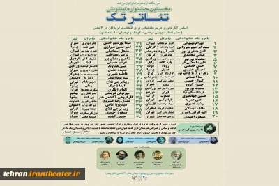 بیانیه هیات داوران نخستین جشنواره بین المللی اینترنتی تئاتر «تک»