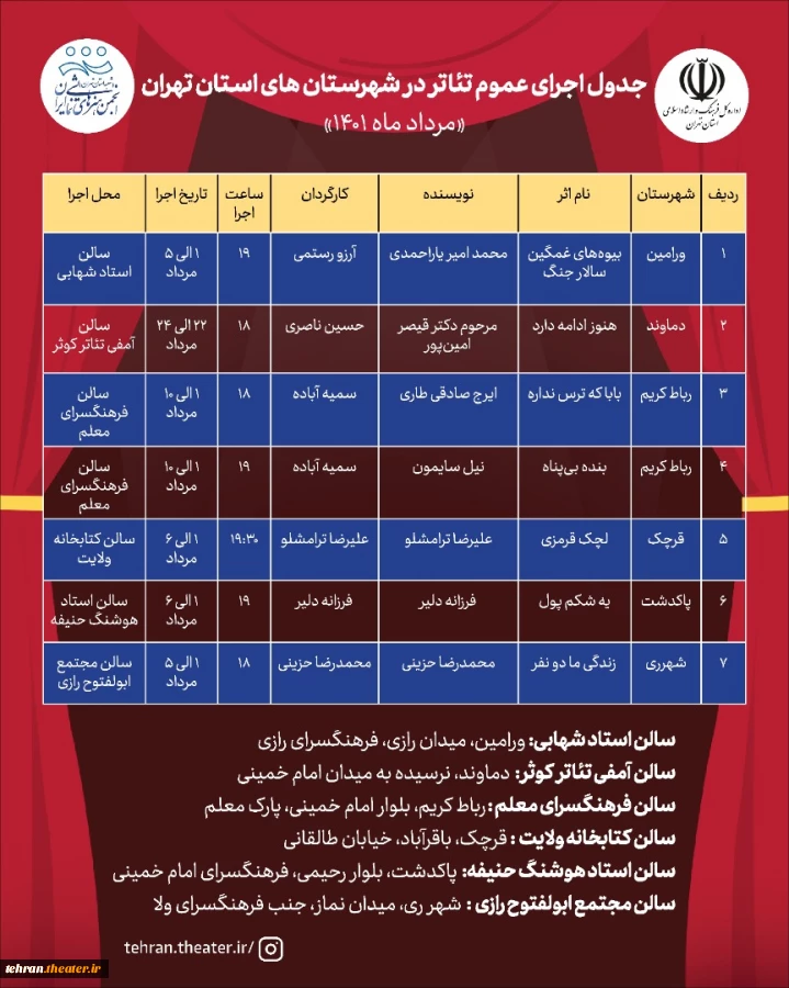 اجرای نمایش بنده بی پناه در شهرستان رباط کریم 2