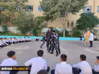 اجرای نمایش خیابانی «تاریخ انقضاء» در شهرستان بهارستان